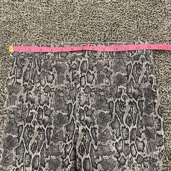 SPANX S Jeanish Ankle Pull On Knit Leggings Snakeskin Print Black Taupe Slimming - Picture 8 of 16